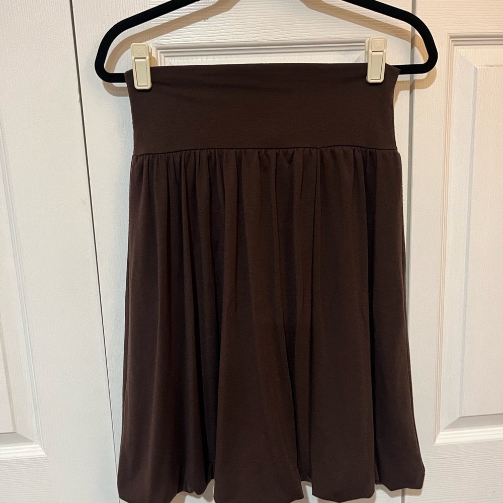 AGB Chocolate A-Line Bubble Skirt